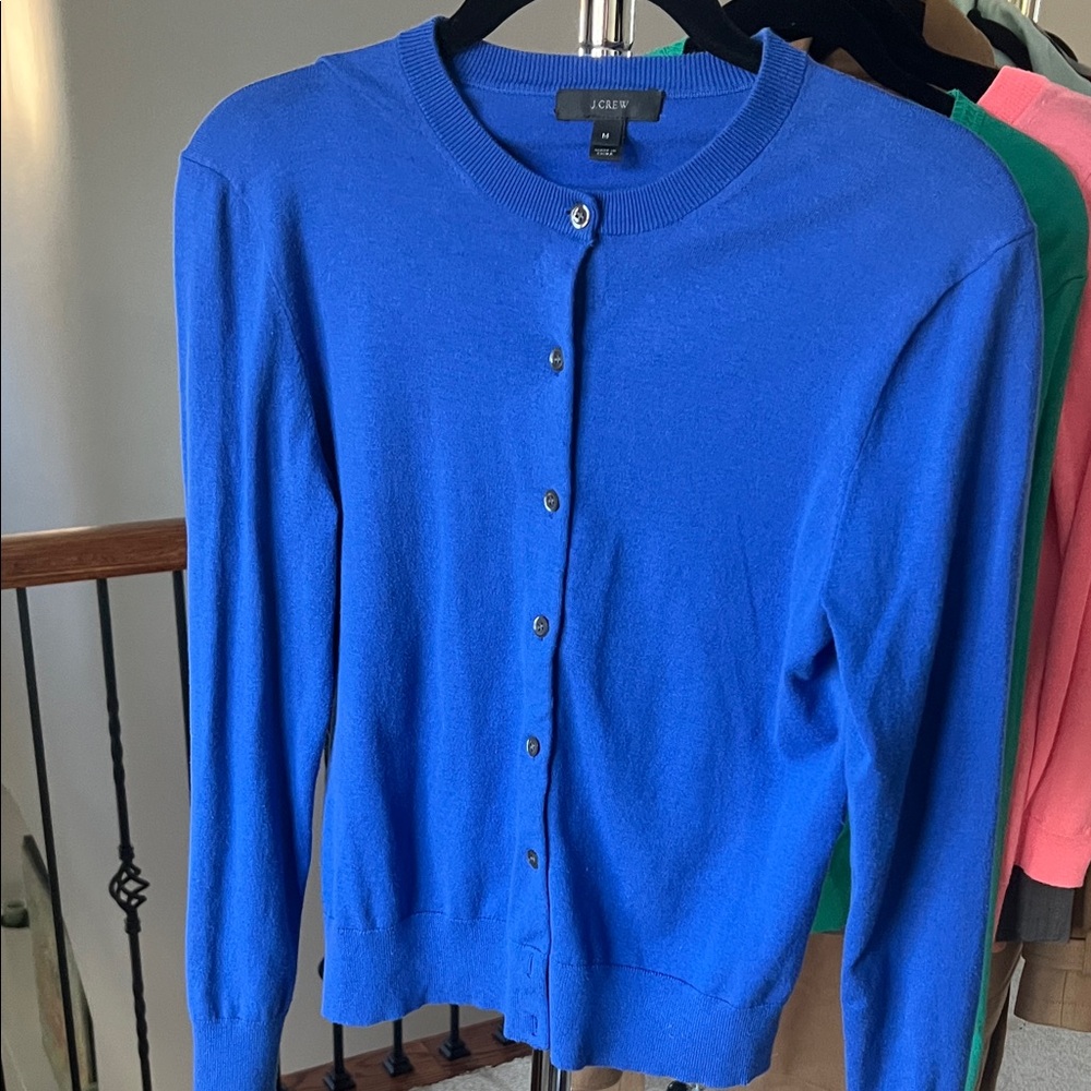 J. Crew Bright Blue Women's Cardigan